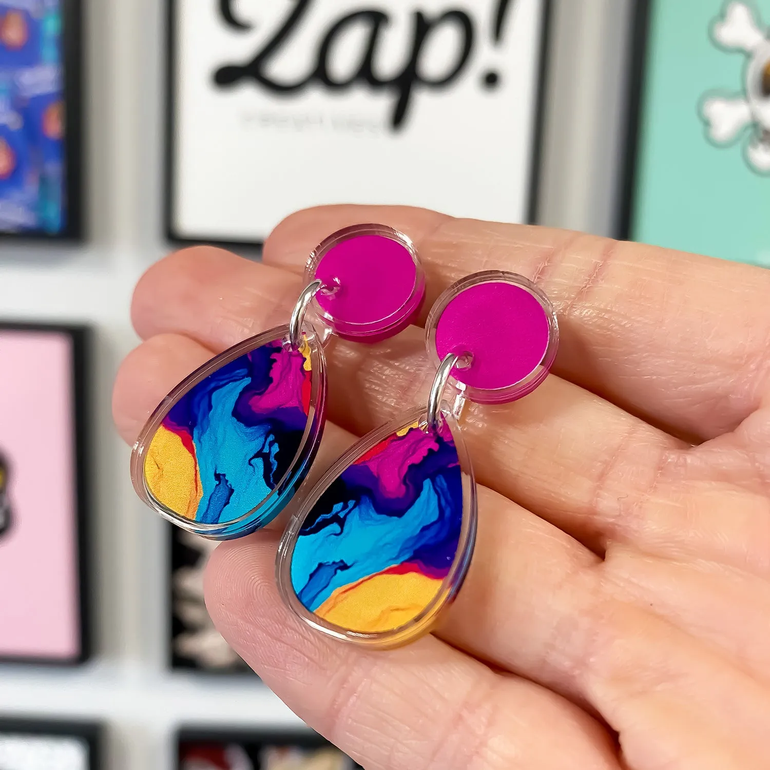 Acrylic Earring Charms - 20 Pairs