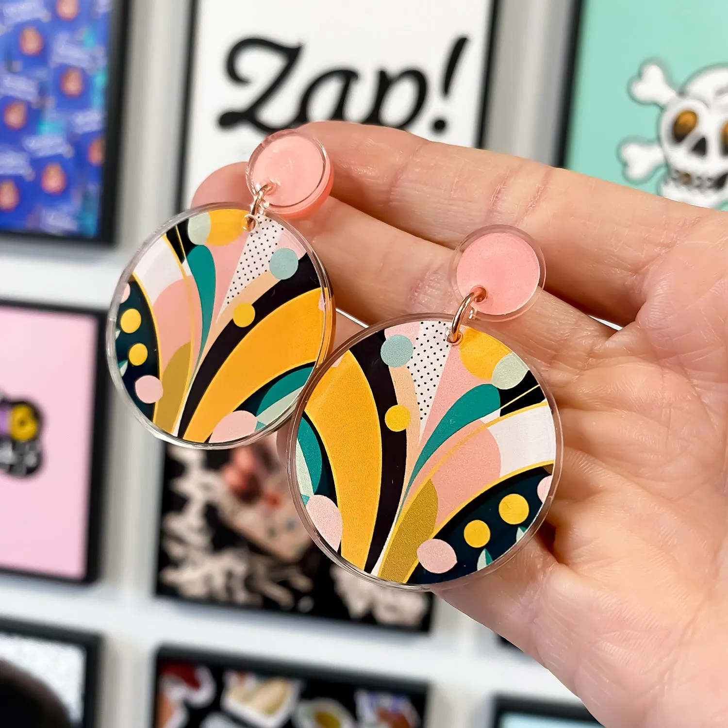 Acrylic Earring Charms - 20 Pairs