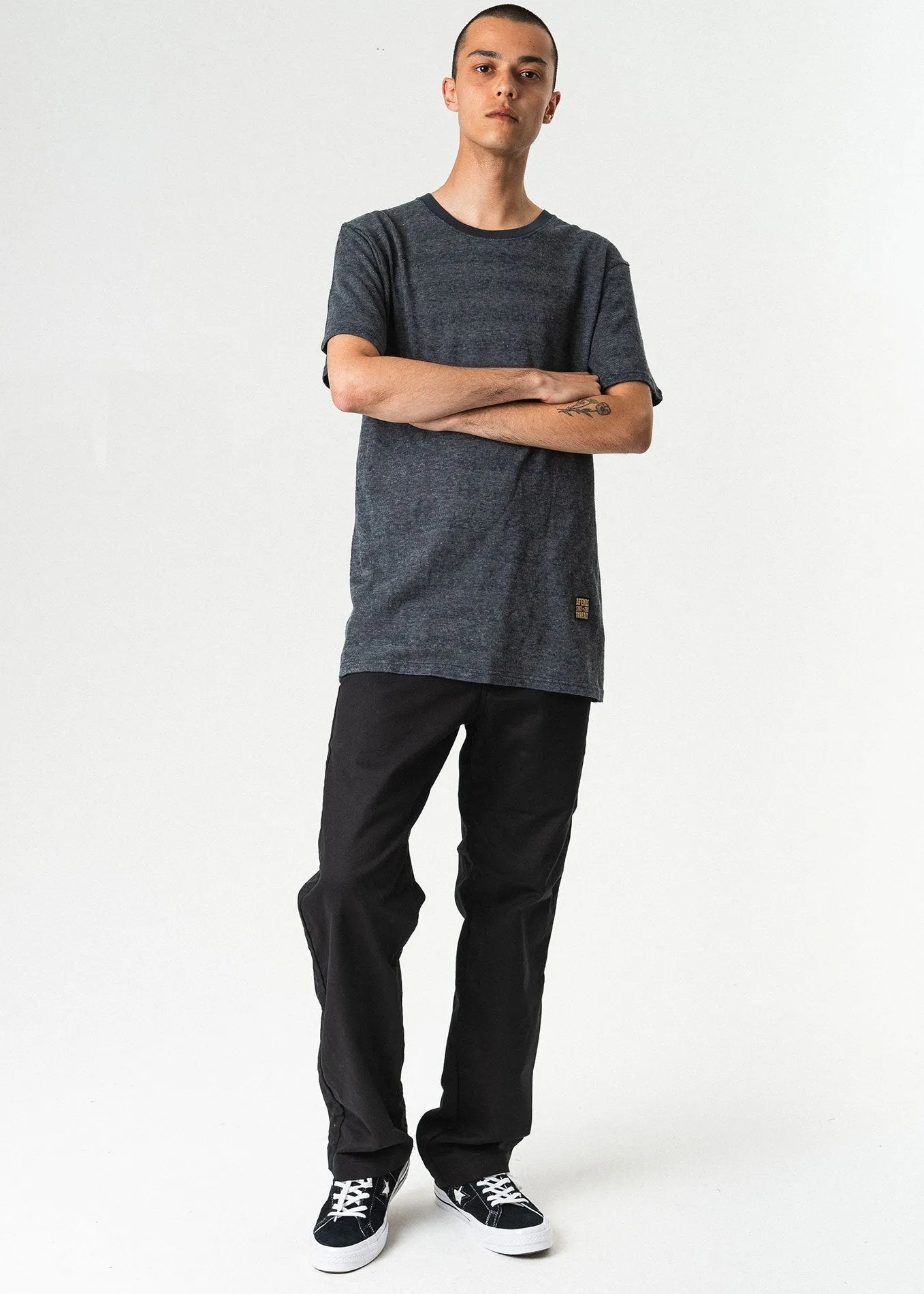 Afends Mens Warp Classic - Hemp Standard Fit Tee
