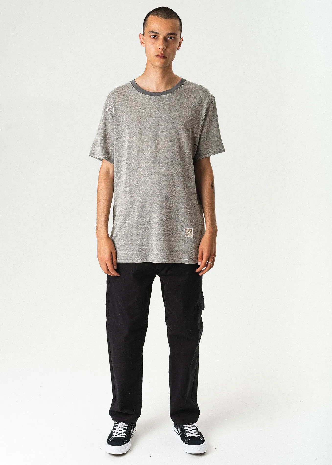 Afends Mens Warp Classic - Hemp Standard Fit Tee