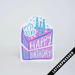 Birthday Cake Card by Egg Press