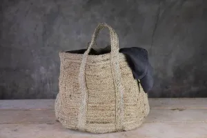 Braided Hemp Storage Basket - Natural