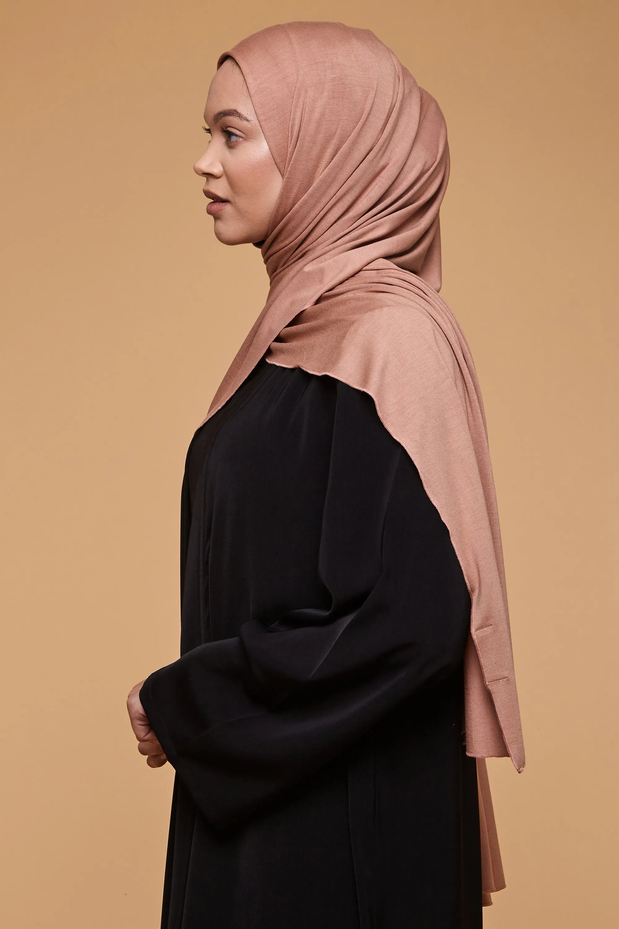 Cafe Au Lait Bamboo Jersey Hijab