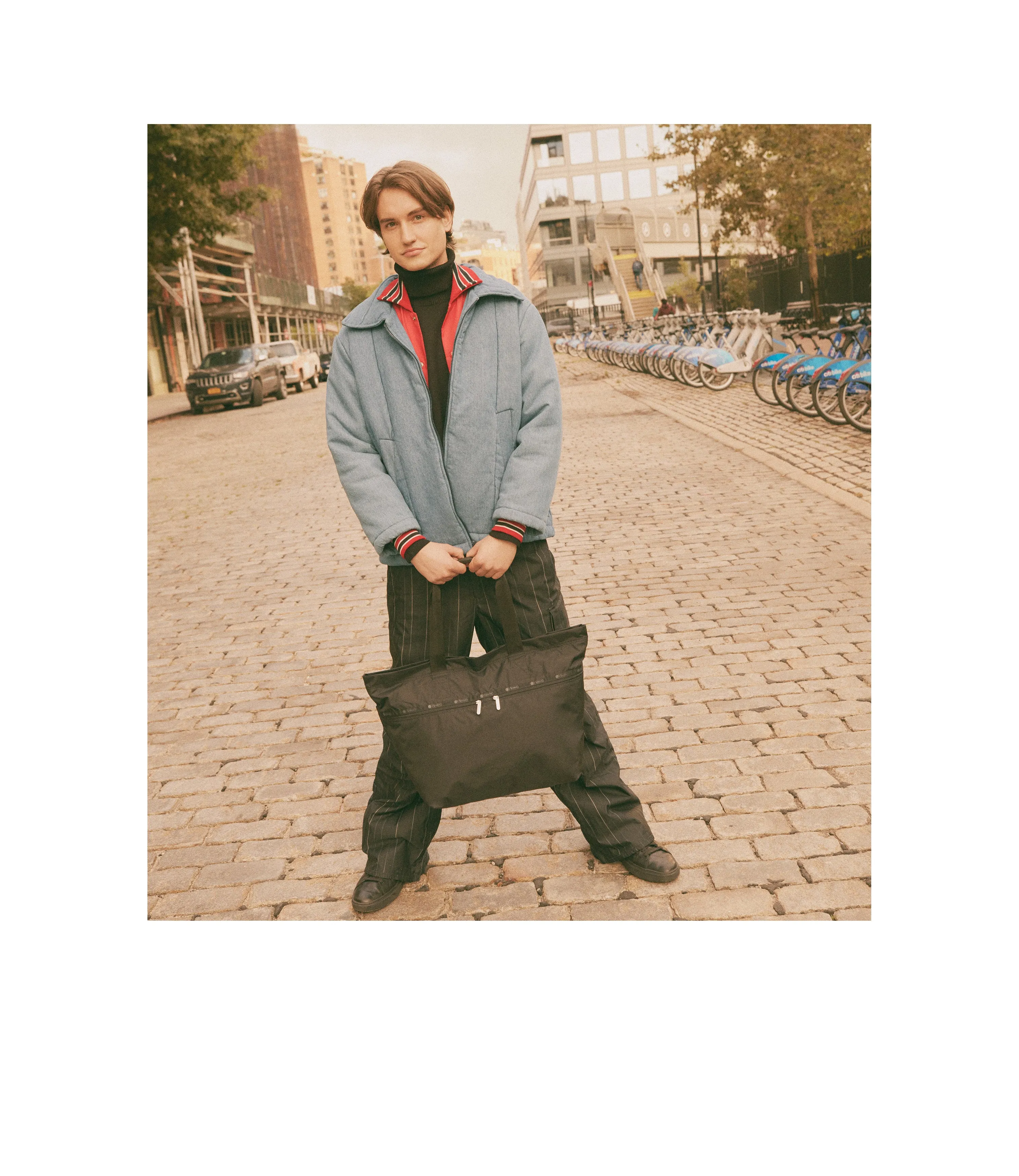 Carlin Zip Top Tote Bag