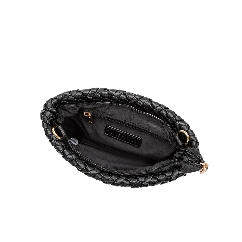 Daisy Black Recycled Vegan Crossbody Bag