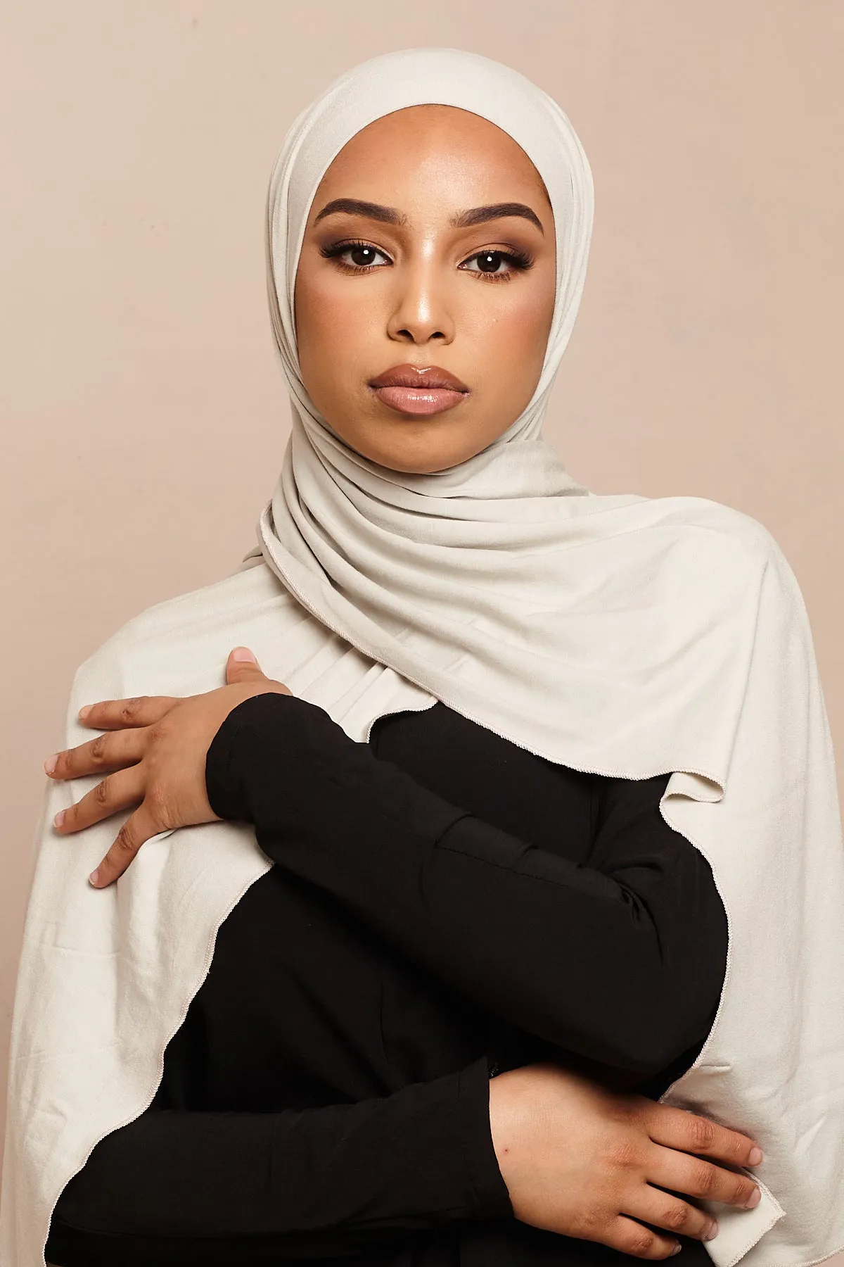 Foggy Grey Bamboo Jersey Hijab