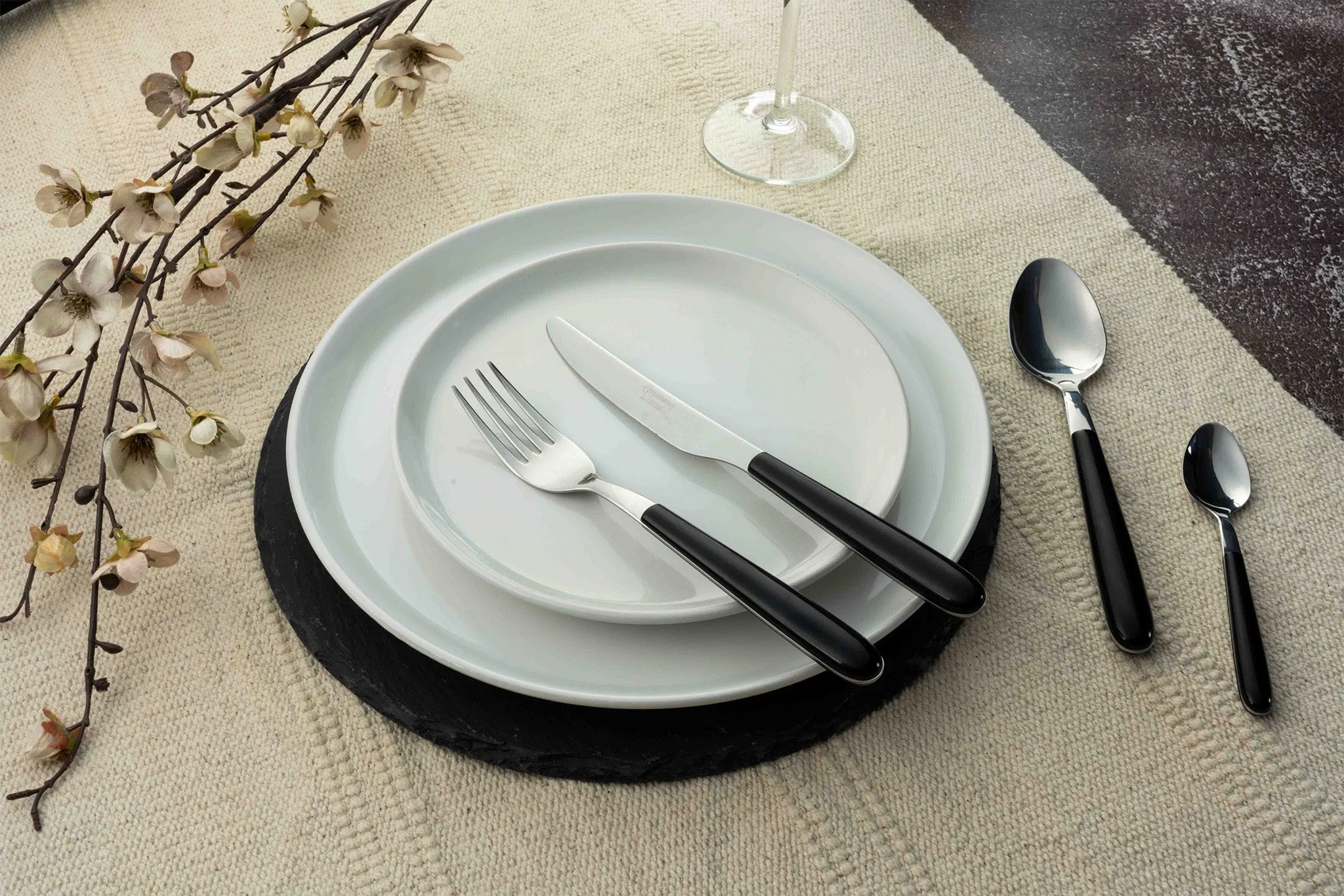 Greenworks Recycled ABS Steak Knives Black