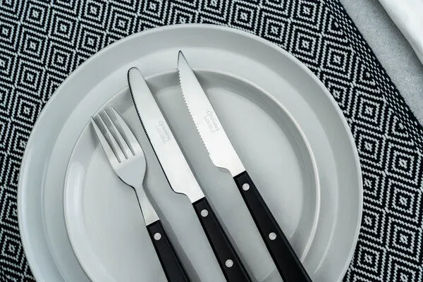 Greenworks Recycled ABS Steak Knives Black