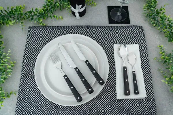 Greenworks Recycled ABS Steak Knives Black