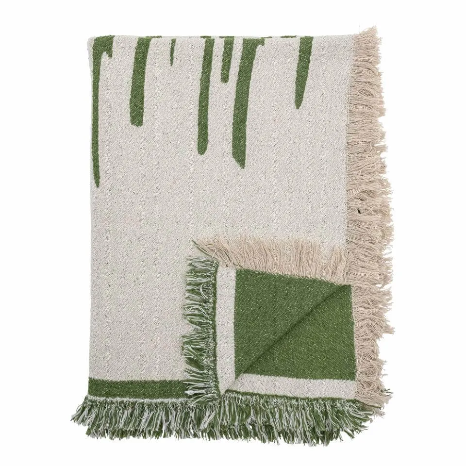 Haxby Throw - Green - Recycled Cotton