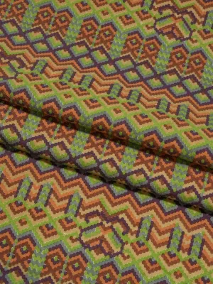 Hemp & Organic Cotton Heavy Weight Stretched Printed Jersey Fabric（KJ2130, 2 Print）