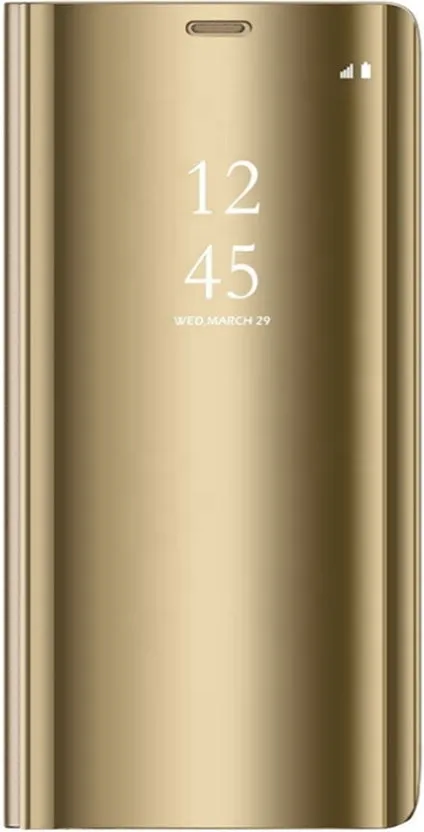 Huawei P Smart 2019 Clear View Wallet Case - Gold