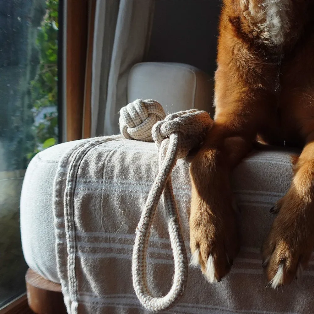 Indestructible & Sustainable Hemp Rope Dog Tug Toy
