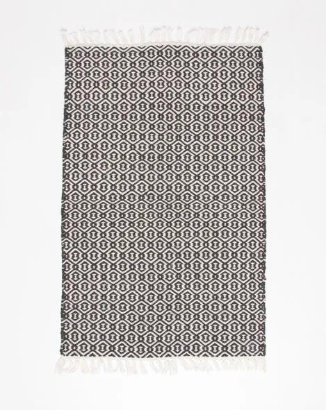 In/Out Charcoal Hexa Rug