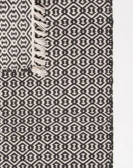 In/Out Charcoal Hexa Rug