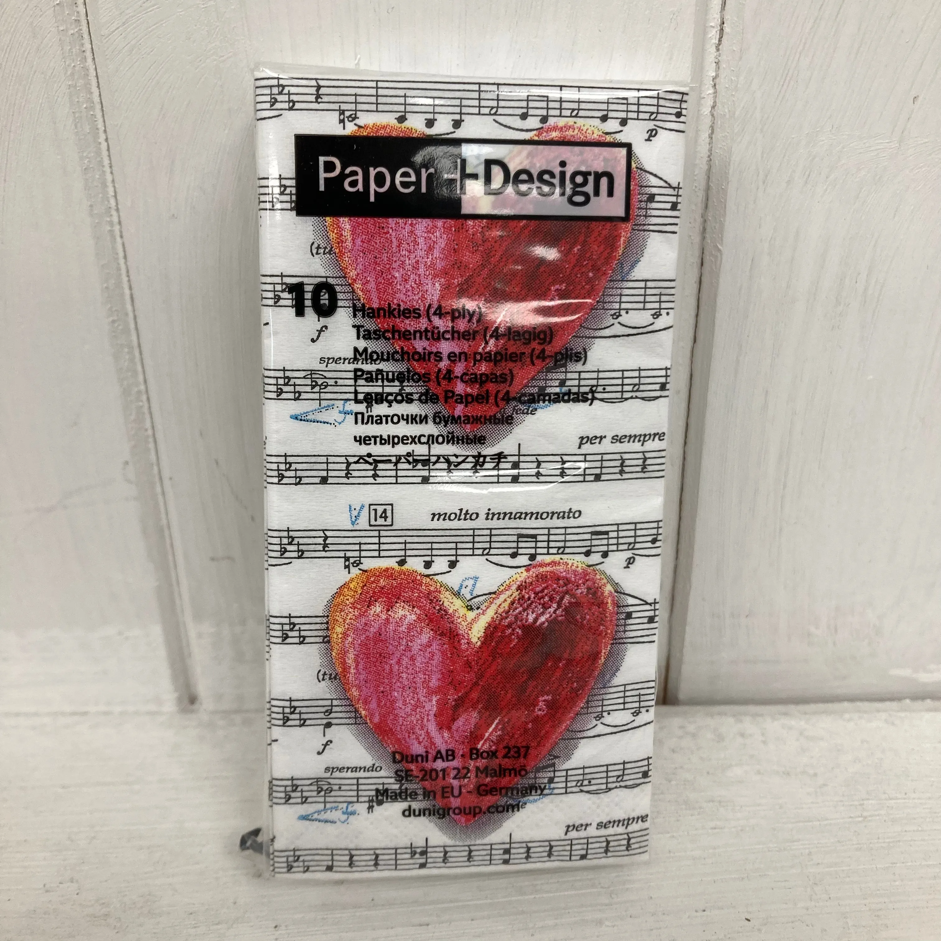 Love song hankies (10 4ply hankies)