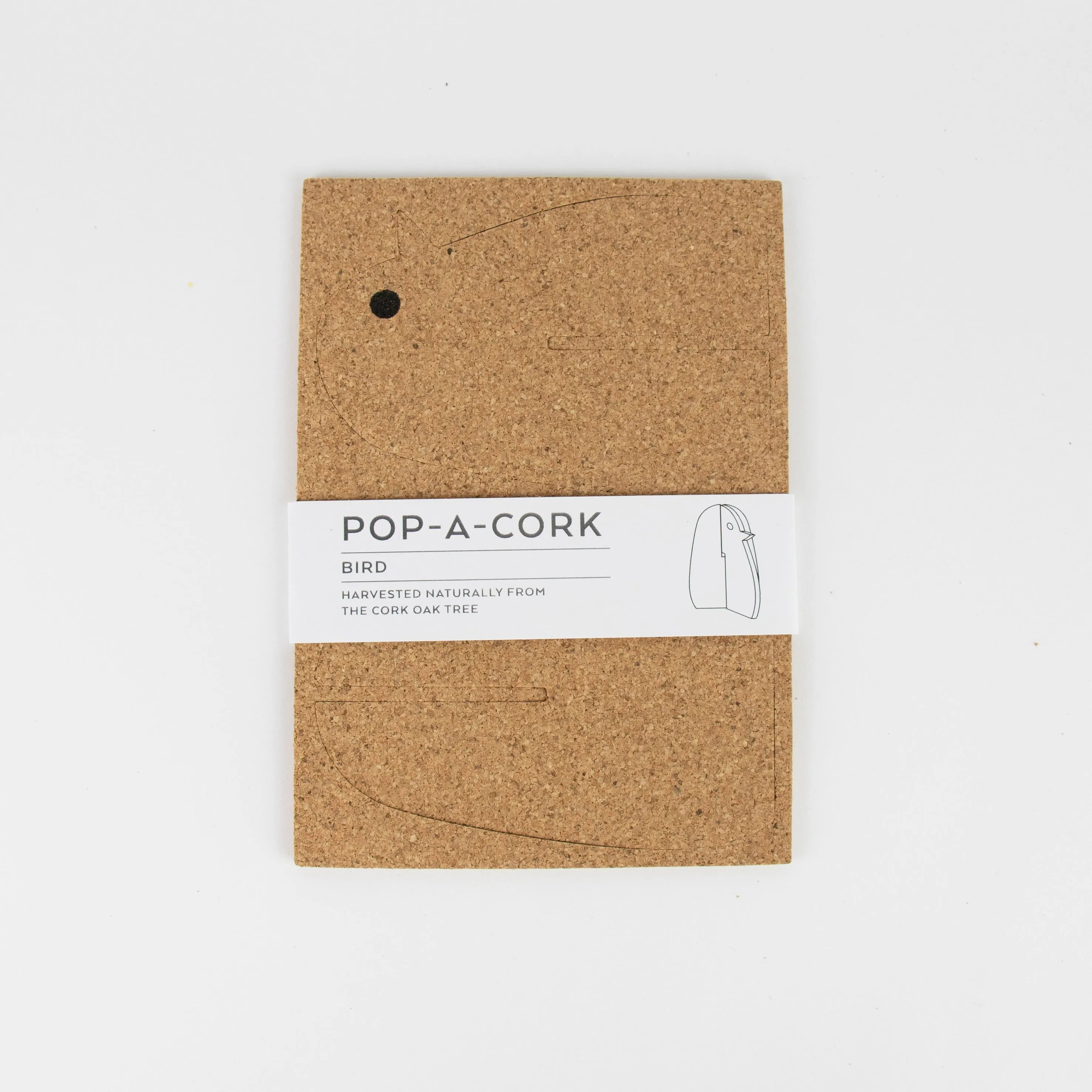 Organic Cork Decoration Pop-A-Cork |  Bird