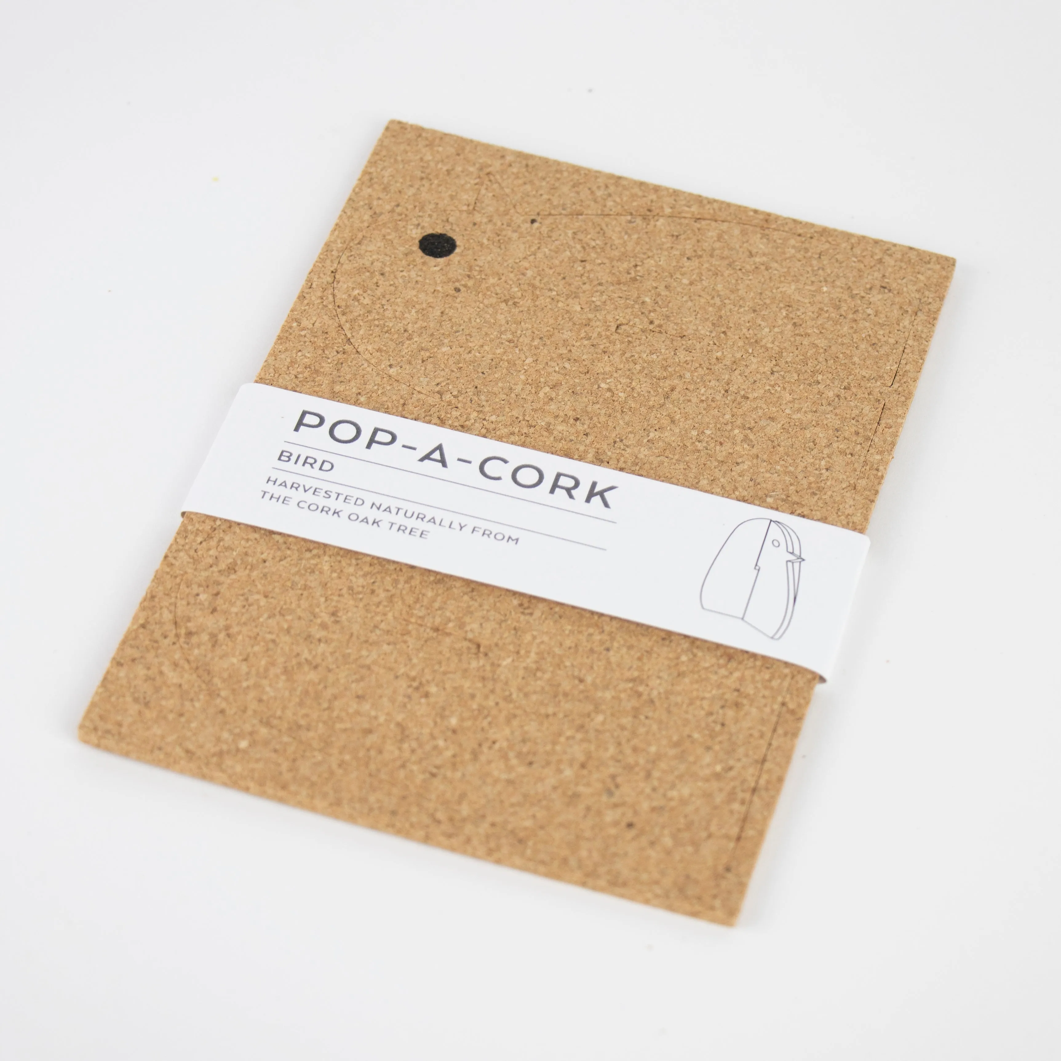 Organic Cork Decoration Pop-A-Cork |  Bird