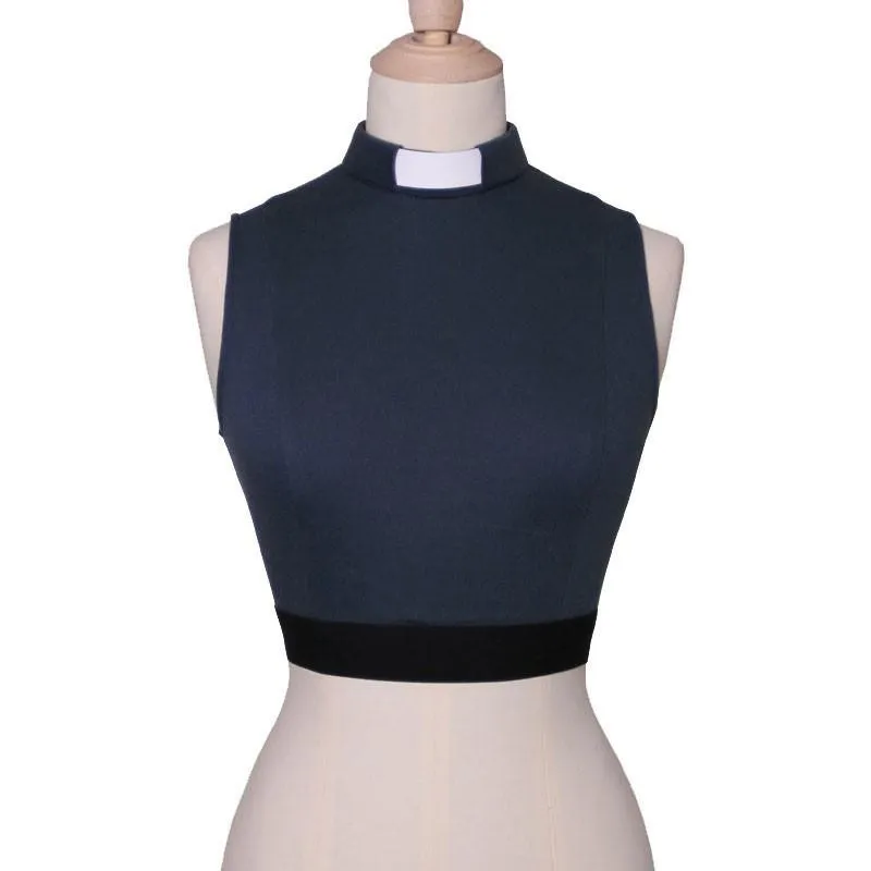 Organic cotton navy vest stock
