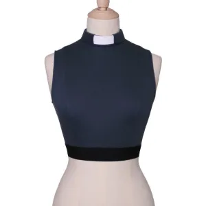 Organic cotton navy vest stock