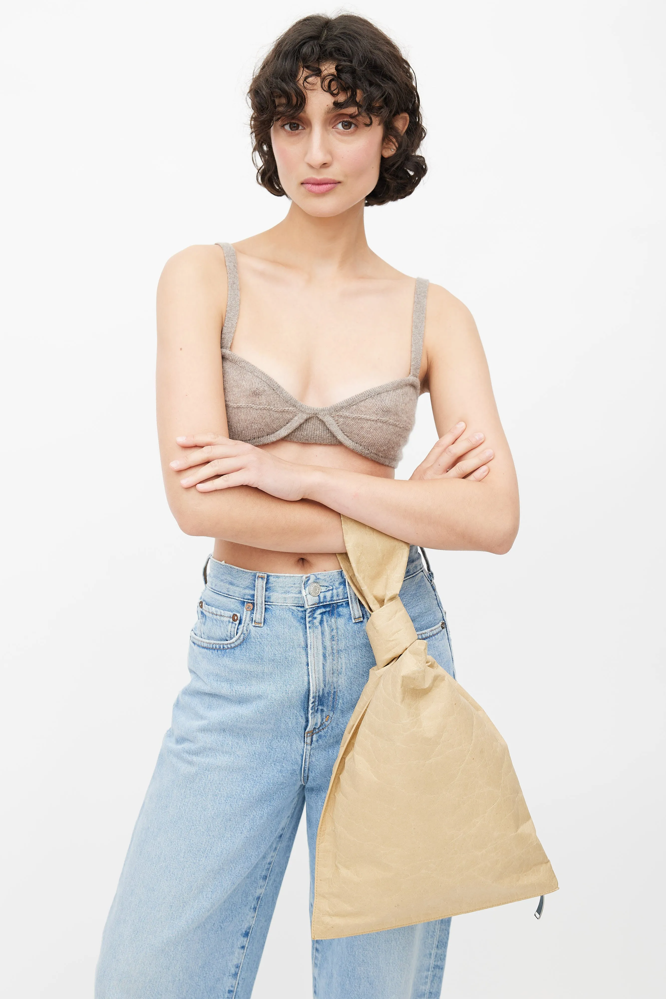 Pre-Fall 2020 Brown BV Twist Bag
