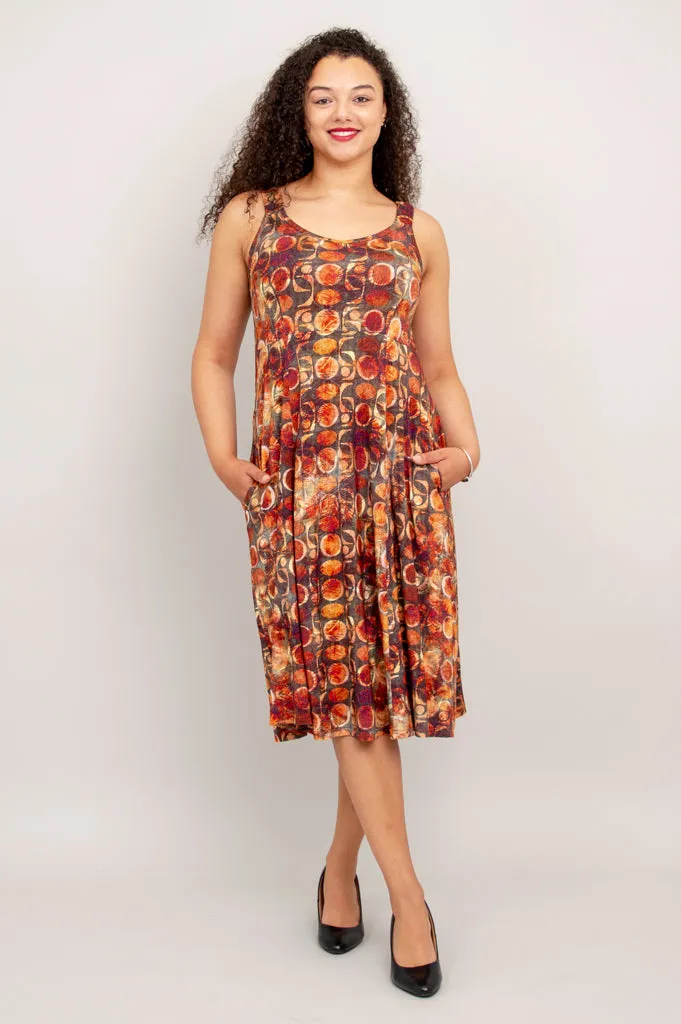 Shauna Dress, Walnut, Bamboo
