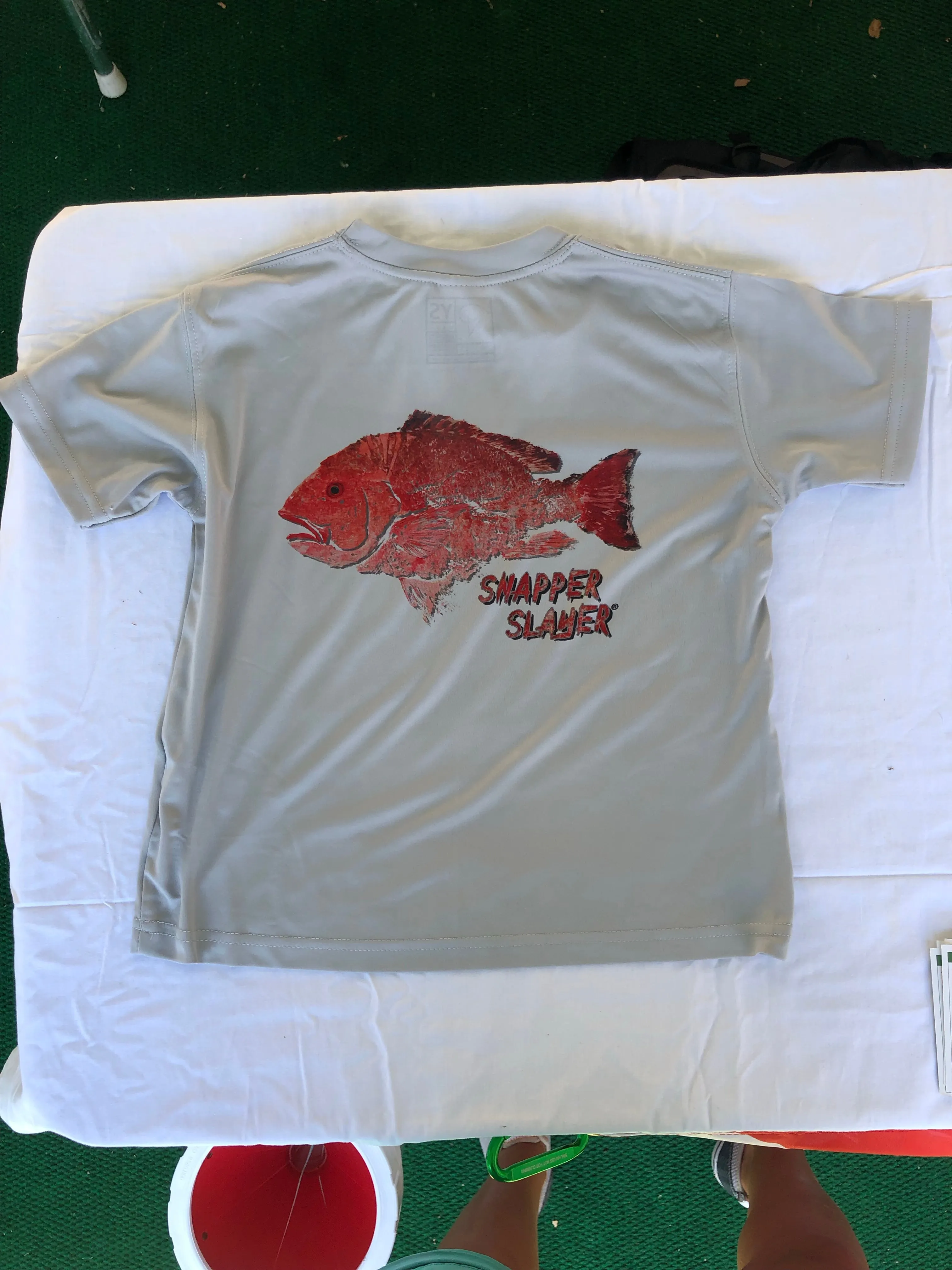 Snapper Slayer Youth Performance Short Sleeve Solar