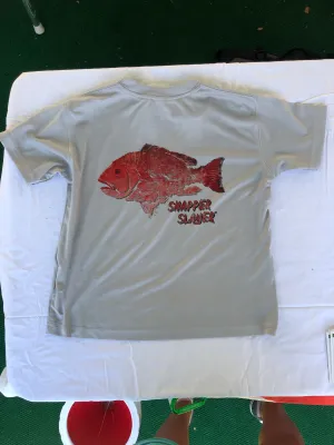 Snapper Slayer Youth Performance Short Sleeve Solar