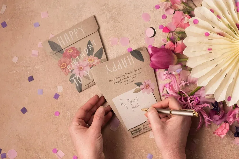 Sow 'n' Sow A Gift of Seeds - Zinnia Happy Birthday