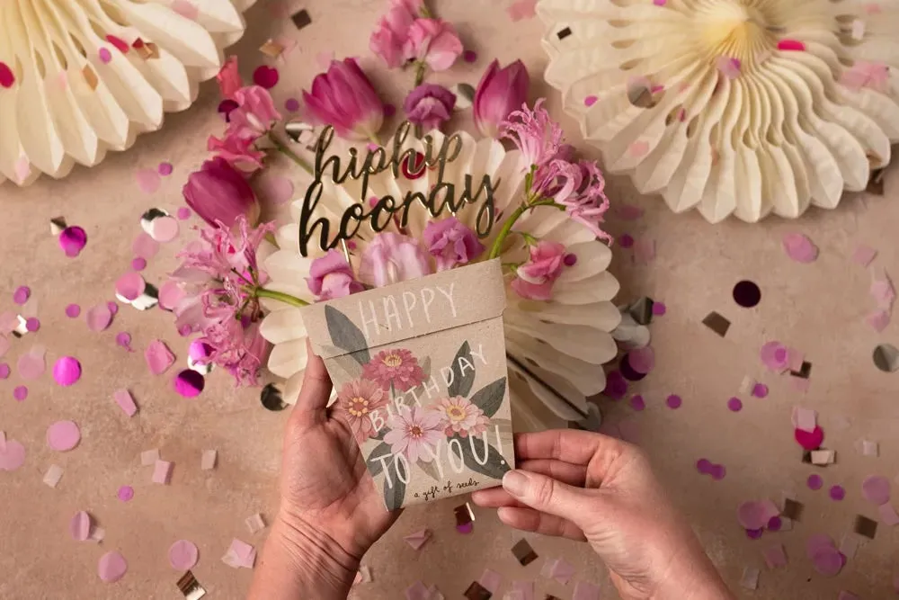 Sow 'n' Sow A Gift of Seeds - Zinnia Happy Birthday