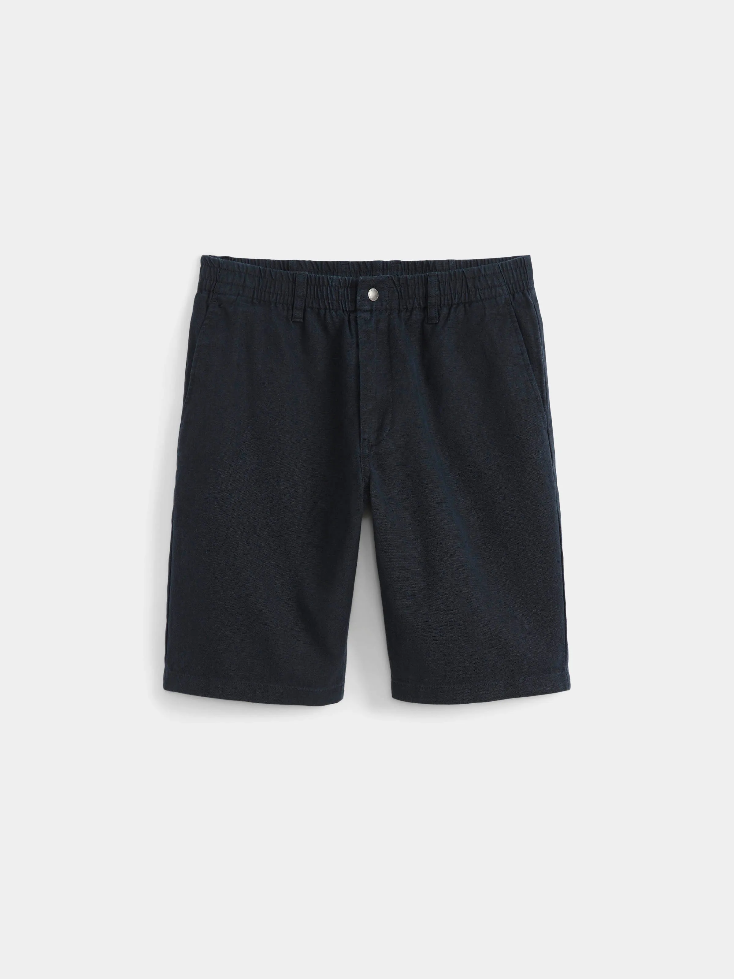 The Joey Straight Canvas Short in Navy