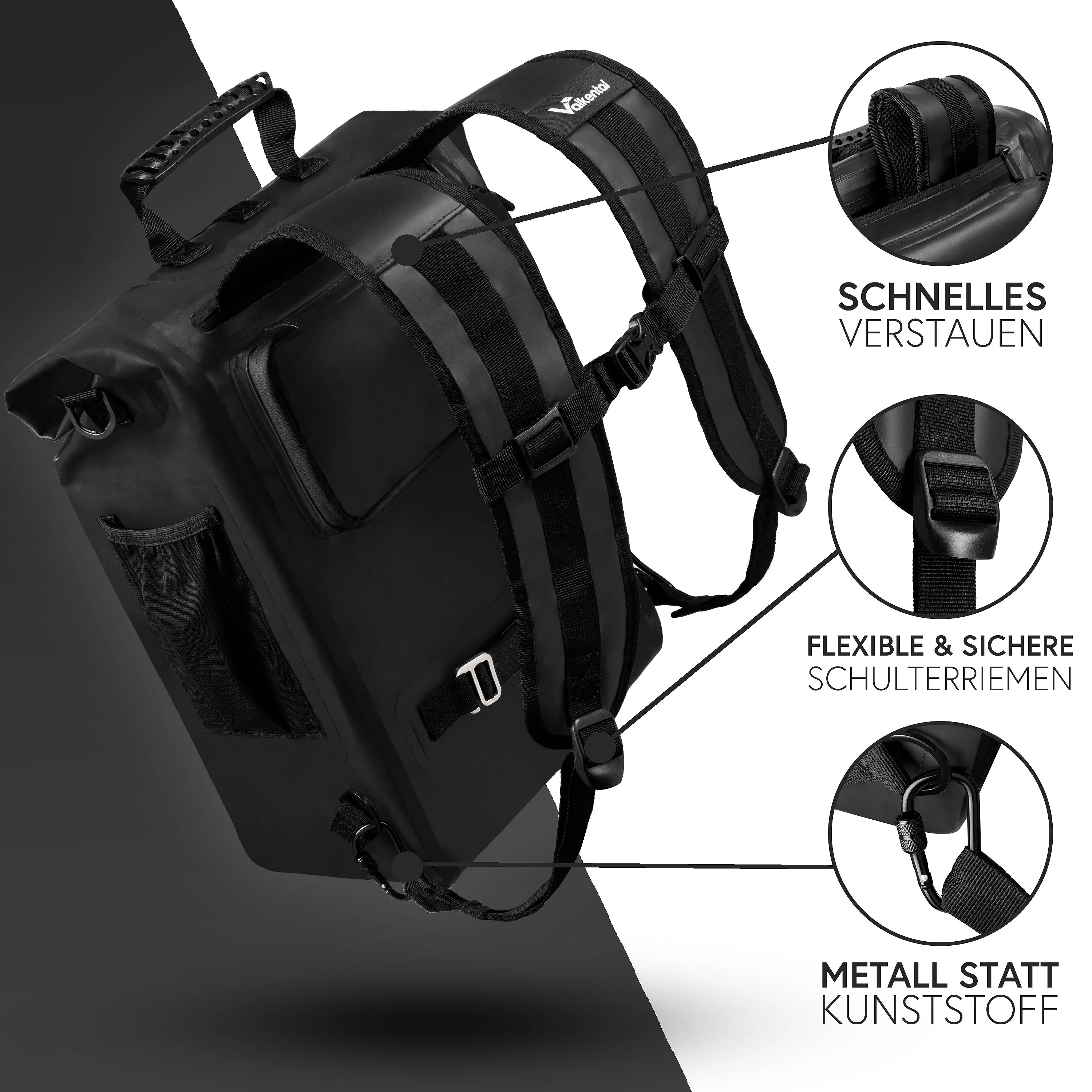 ValkOne 3in1 Fahrradtasche - perfekt für deinen Alltag! | Bundle