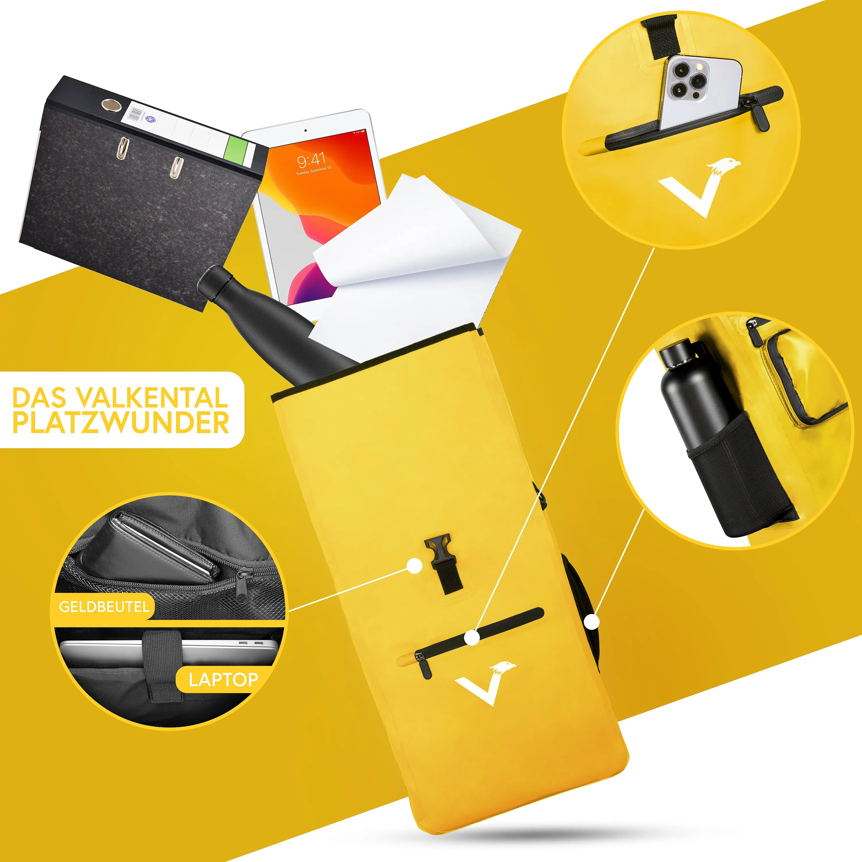 ValkOne 3in1 Fahrradtasche - perfekt für deinen Alltag! | Bundle