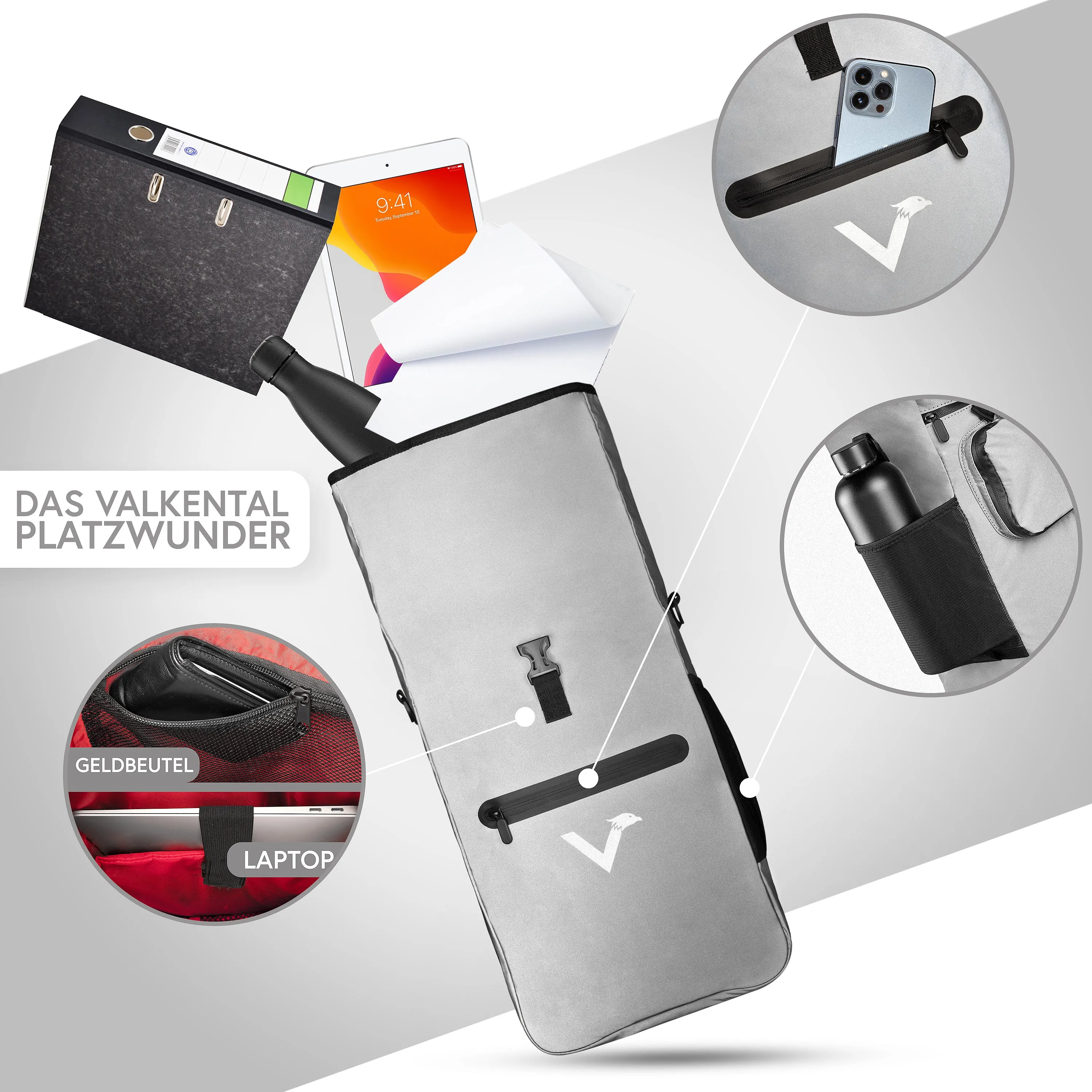 ValkOne 3in1 Fahrradtasche - perfekt für deinen Alltag! | Bundle