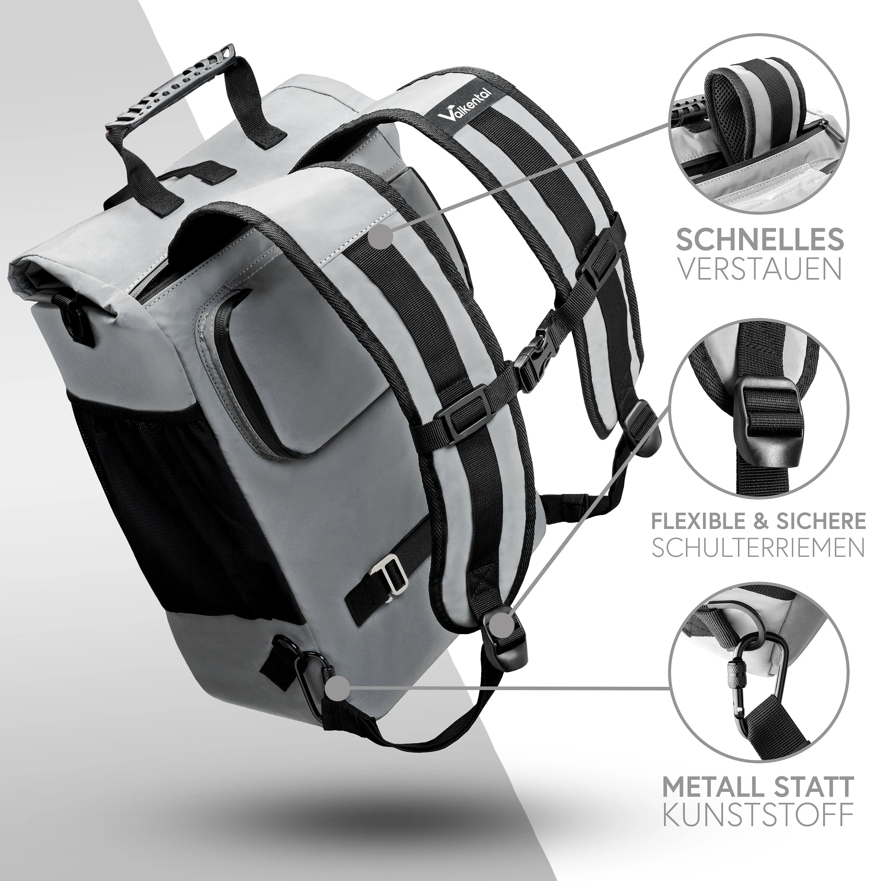 ValkOne 3in1 Fahrradtasche - perfekt für deinen Alltag! | Bundle
