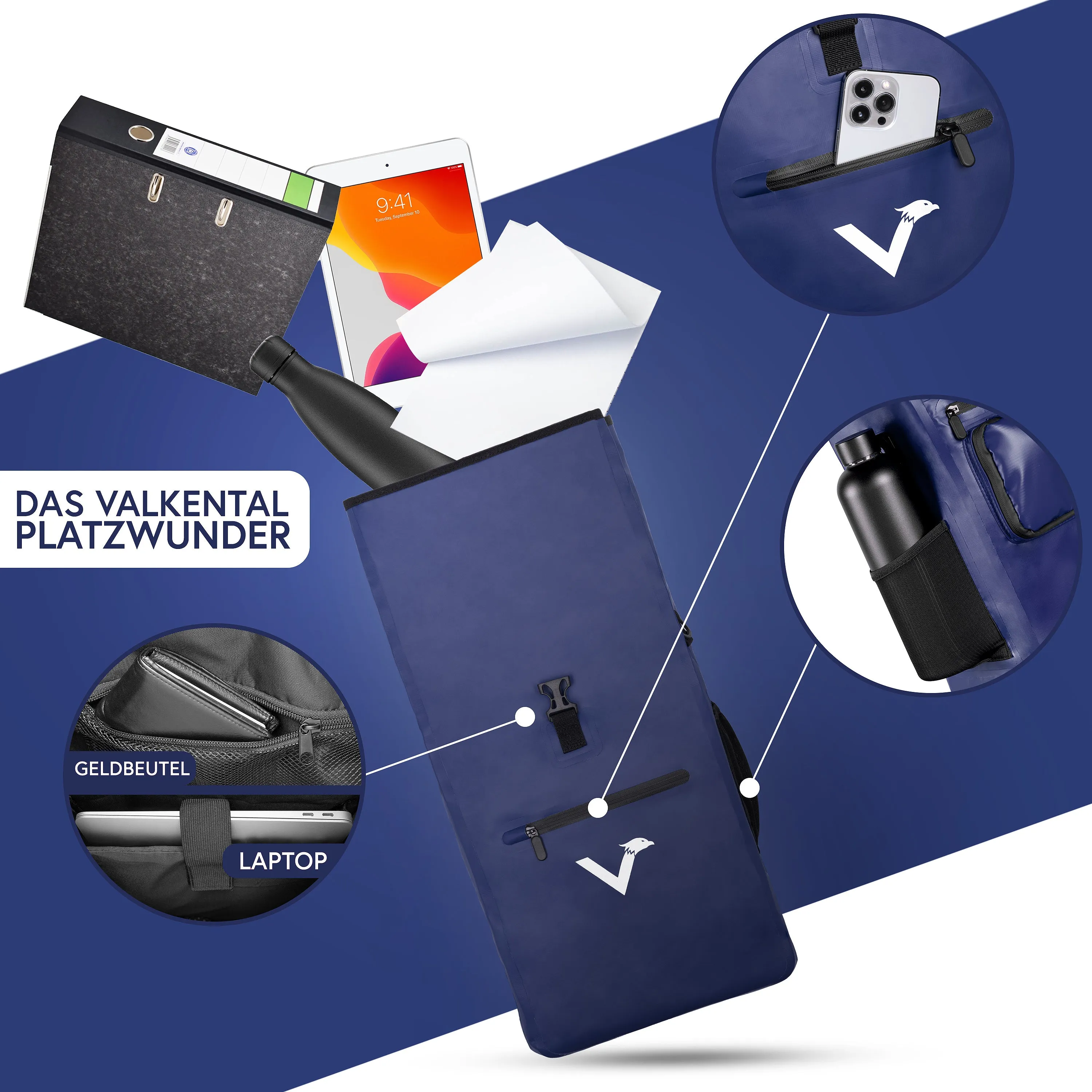 ValkOne 3in1 Fahrradtasche - perfekt für deinen Alltag! | Bundle