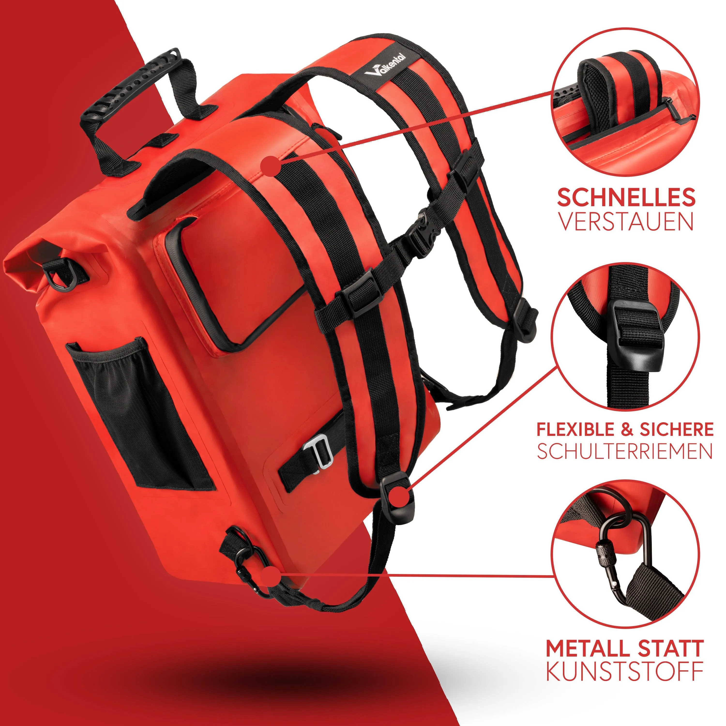 ValkOne 3in1 Fahrradtasche - perfekt für deinen Alltag! | Bundle
