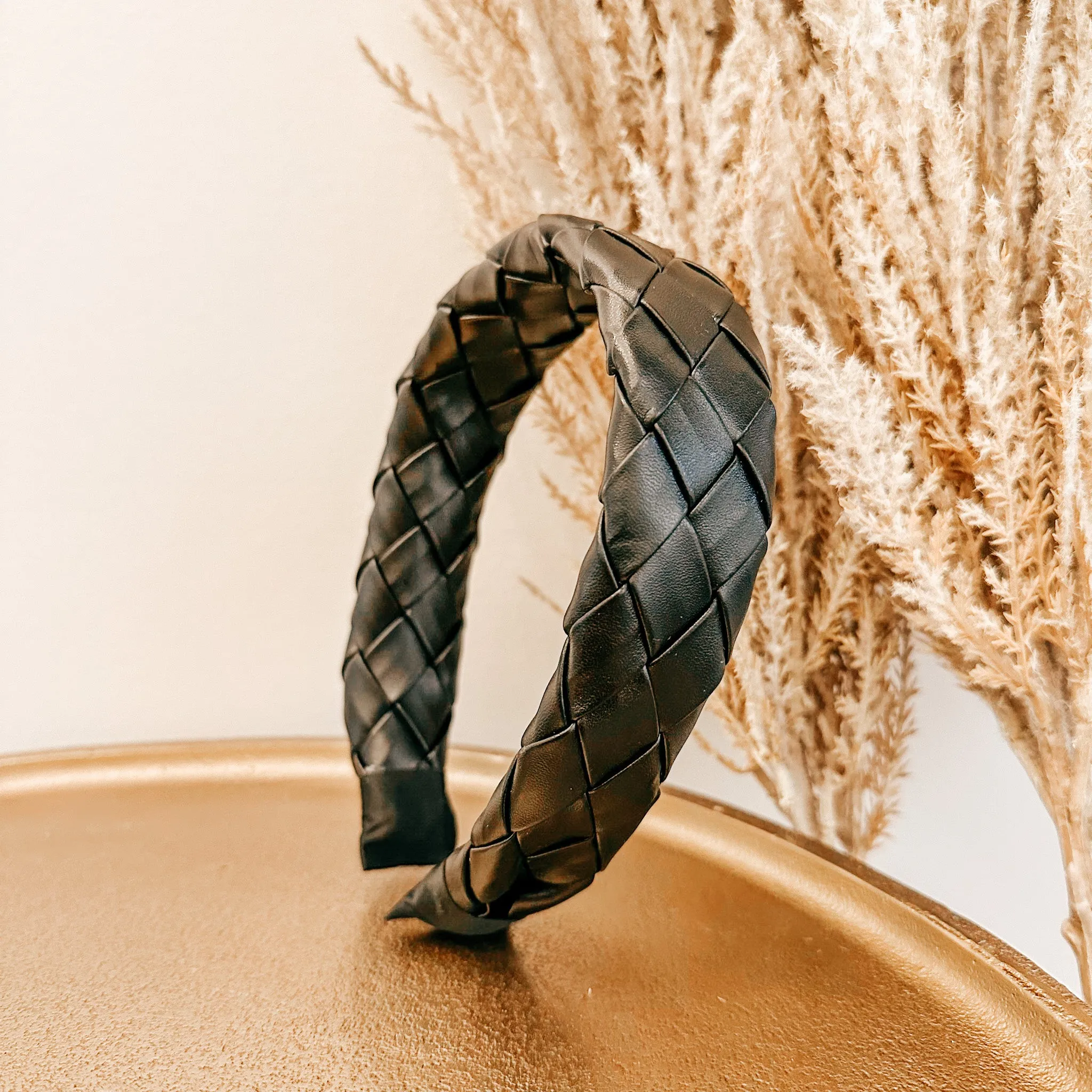 Woven Leather Headband